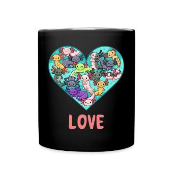 Aimez toutes sortes de design d’axolotl pour les fans d’axolotl - Mug uni - noir - Devant