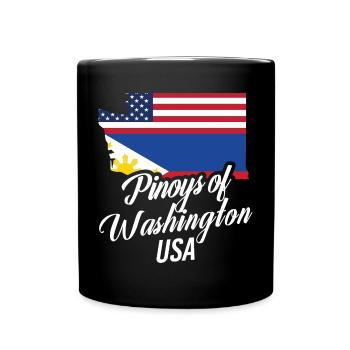 Filipinos of Washington Design für stolze Fil-Ams - Tasse einfarbig - Schwarz - Vorne