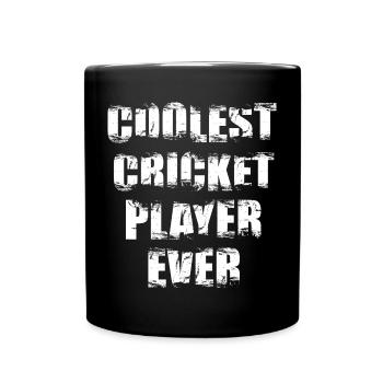 Der coolste Kricketspieler aller Zeiten - Tasse einfarbig - Schwarz - Vorne