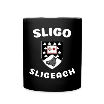 Sligo Sligeach Ireland with their Crest - Full Colour Mug - black - Front