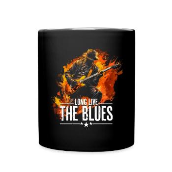 Guitare de musique Blues pour guitaristes Vintage - Mug uni - noir - Devant