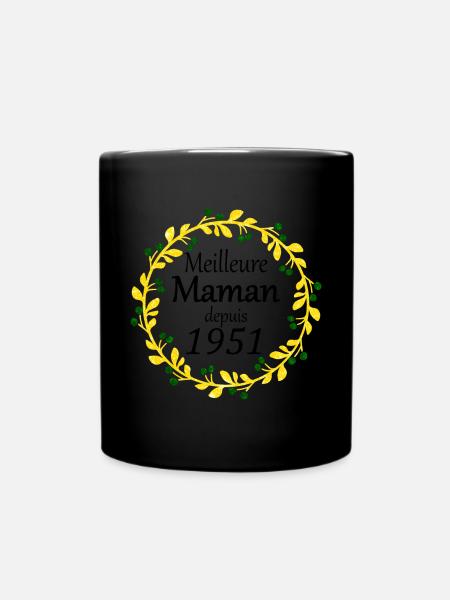 Meilleure Maman depuis 1951 - Mug uni - noir