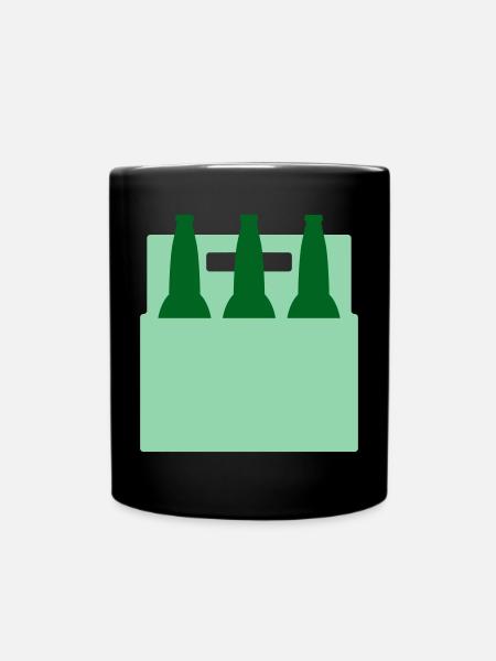 Sixpack - Tasse einfarbig - Schwarz