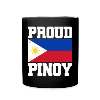 Philippinen Flagge | Filipino Land Asien Geschenke - Tasse einfarbig - Schwarz - Vorne