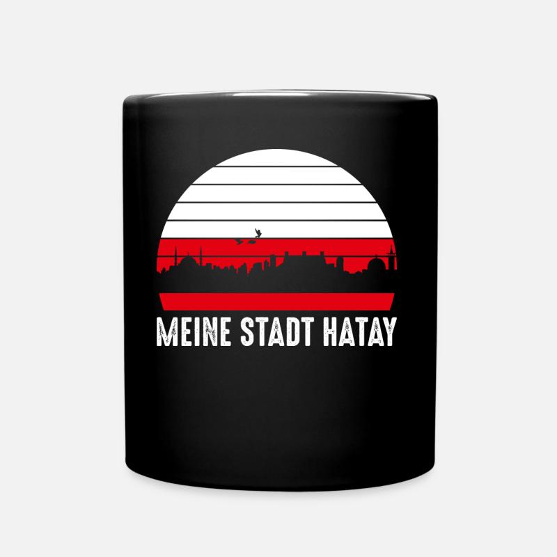 Meine Stadt Hatay | Hatay Geschenkidee - Tasse einfarbig - Schwarz