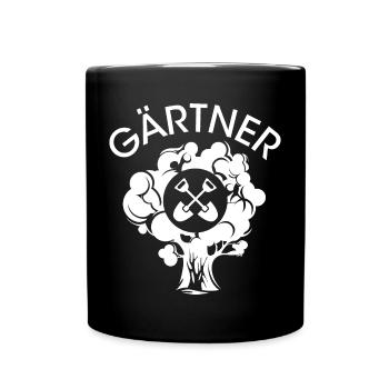 Gärtner Werkzeuge Symbol Garten Arbeit Schaufel - Tasse einfarbig - Schwarz - Vorne