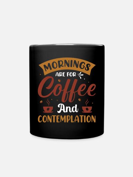 Le matin, c’est pour le café- Kaffee Sprüche - Kaffee - Mug uni - noir