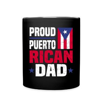 Puerto Rico Geschenkidee | Puerto Ricaner Heimat - Tasse einfarbig - Schwarz - Vorne