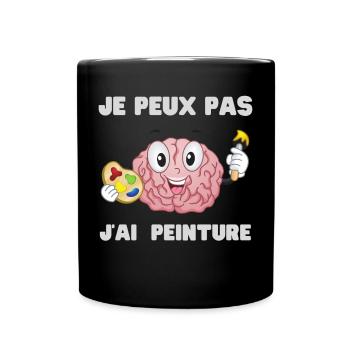 I Can't I Have Humor Painting Gift - Full Colour Mug - black - Front