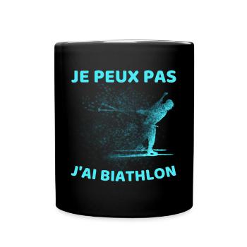 Je Peux Pas J ai Biathlon - Mug uni - noir - Devant