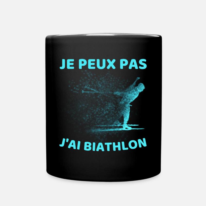 Je Peux Pas J ai Biathlon - Mug uni - noir