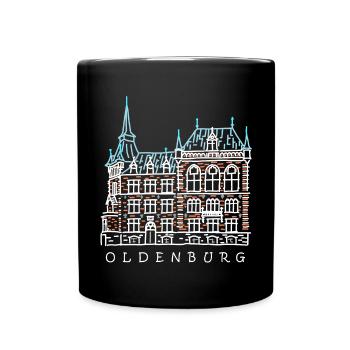 Oldenbourg, Vieille ville, Allemagne Dessin - Mug uni - noir - Devant