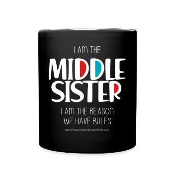 Sœur cadette - Mug uni - noir - Devant