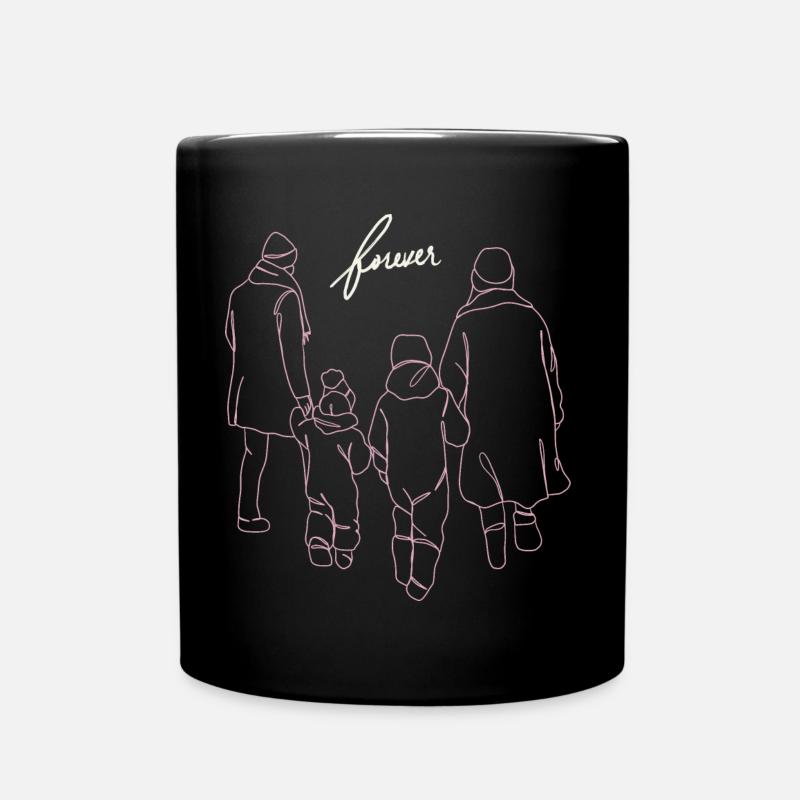 Love me tender Forever - Full Colour Mug - black