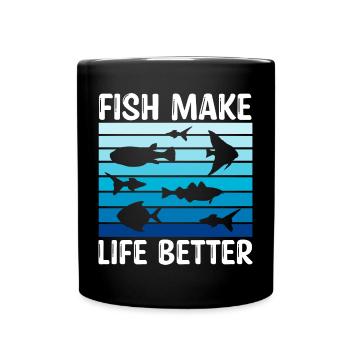 Drôle d’amateur d’aquarium disant citation du propriétaire de l’aquarium - Mug uni - noir - Devant