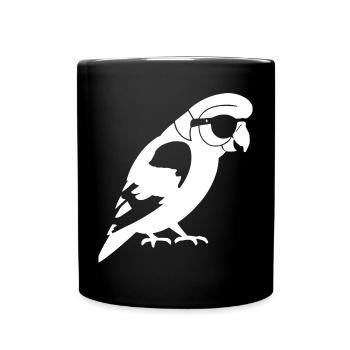 Lustiger Vogel mit Sonnenbrille Cool Bourke's Parak - Tasse einfarbig - Schwarz - Vorne