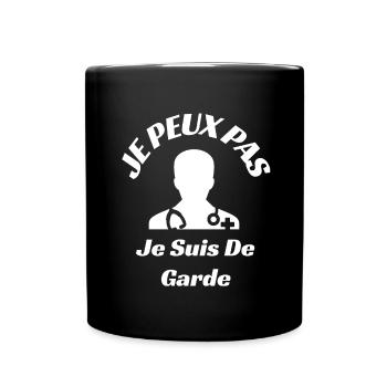 I can't I'm on call - Full Colour Mug - black - Front