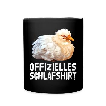 Chemise de couchage officielle Poulets - Mug uni - noir - Devant