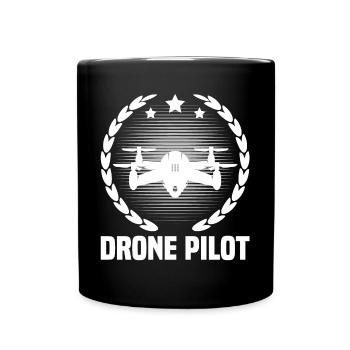 Pilote de drone - Mug uni - noir - Devant