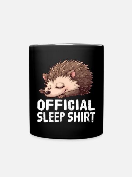 Chemise de nuit officielle Hedgehog - Mug uni - noir