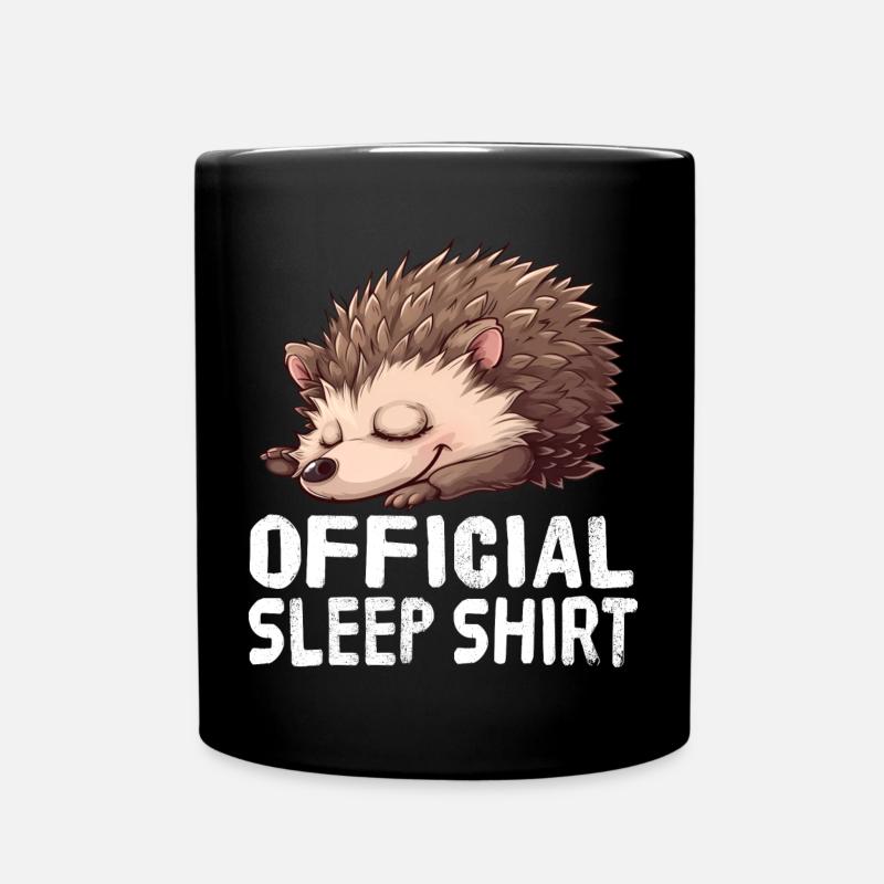 Chemise de nuit officielle Hedgehog - Mug uni - noir