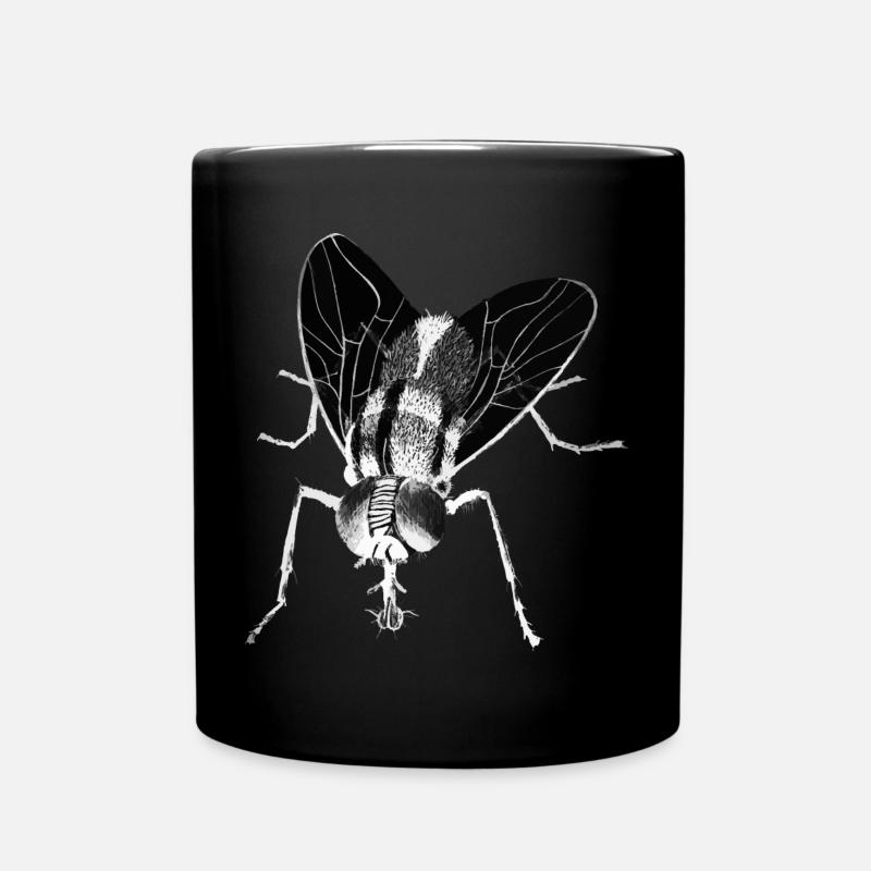 Fliege - Insekt - Tasse einfarbig - Schwarz