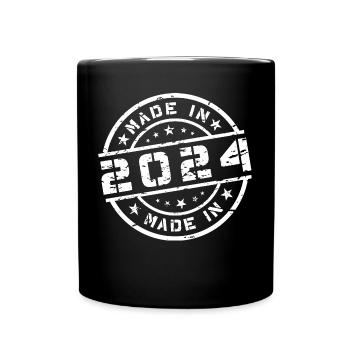 Geburtsjahr Geburtstag Born In - Made in 2024 - Tasse einfarbig - Schwarz - Vorne