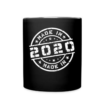 Année de naissance Anniversaire Né en - Fabriqué en 2020 - Mug uni - noir - Devant