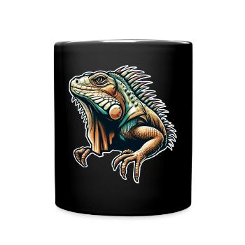 Iguana - Full Colour Mug - black - Front