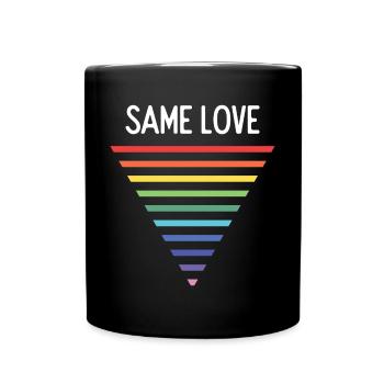 LGBTQ Pride Month - Same Love - Full Colour Mug - black - Front