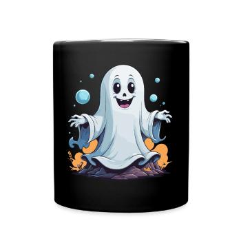 Cute Ghost - Full Colour Mug - black - Front