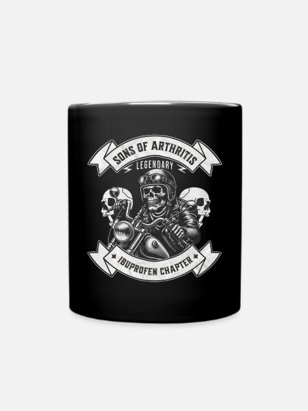 Sons of Arthritis Ibuprofen Chapter Biker - Tasse einfarbig - Schwarz