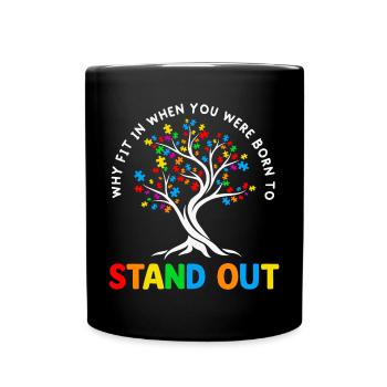 Autism - Full Colour Mug - black - Front