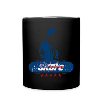 Skate Seele - Tasse einfarbig - Schwarz - Vorne