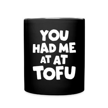 Tofu Lustiges - Tasse einfarbig - Schwarz - Vorne