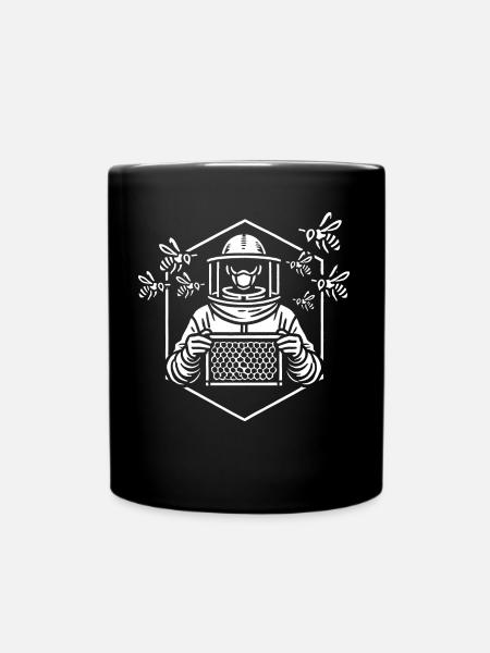 Imker Design - Tasse einfarbig - Schwarz