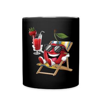 Cherry - Tasse einfarbig - Schwarz - Vorne