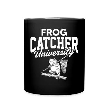 Frog Catcher Université Amphibiens Capture Master - Mug uni - noir - Devant