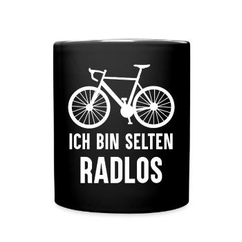 Rare Wheelless Bicycle Mountain Bike Road Bike Wheel - Full Colour Mug - black - Front