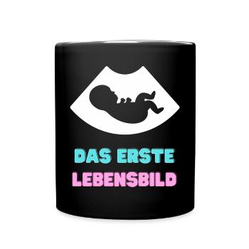 The First Portrait of Life - Full Colour Mug - black - Front