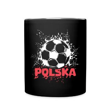 Polska football explosion Pologne ballon fan symbole - Mug uni - noir - Devant