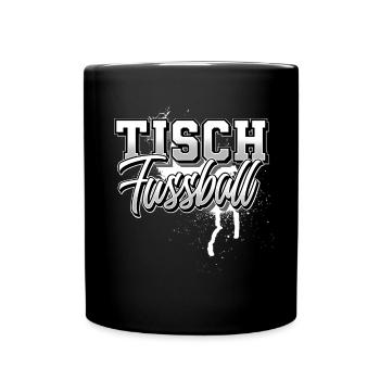 Tisch Fussball Tischfußball - Tasse einfarbig - Schwarz - Vorne