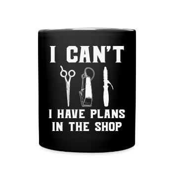 Coiffeur Cutter - Mug uni - noir - Devant
