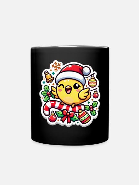Christmas Canary Chip - Tasse einfarbig - Schwarz