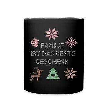 Family is the best gift - Full Colour Mug - black - Front