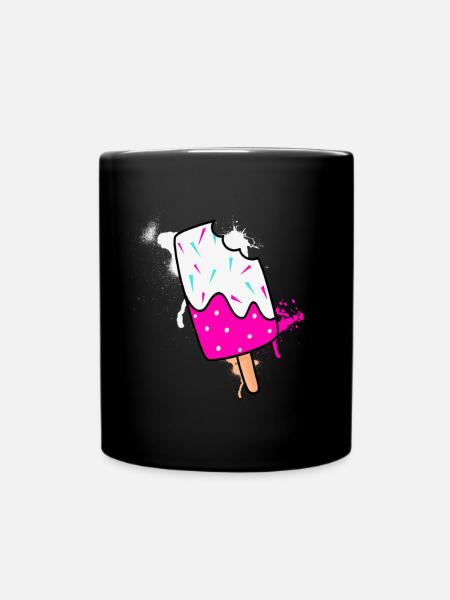 Eiscreme - Tasse einfarbig - Schwarz