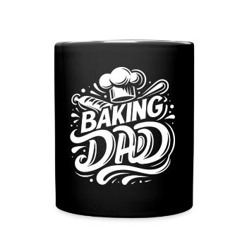 Pâtisserie papa cuisineur papa notre papa cuit - Mug uni - noir - Devant
