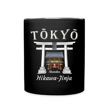 Tokyo, Akasaka Hikawa Jinja, Sanctuaire, Japon - Mug uni - noir - Devant