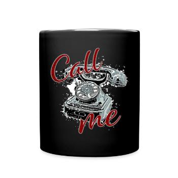 Appelle-moi!!! - Mug uni - noir - Devant