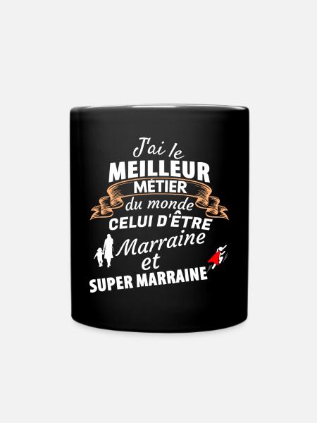 Hommage an Marine und Super Mom - Tasse einfarbig - Schwarz